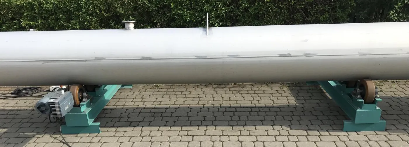 Płaszcze rurowe DN 450 z płaszczem bocznym DN 1500 — projekt instytucja badawcza